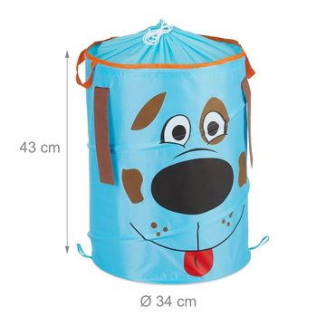 relaxdays Wäschekorb Pop-Up Wäschekorb für Kinder, Hund