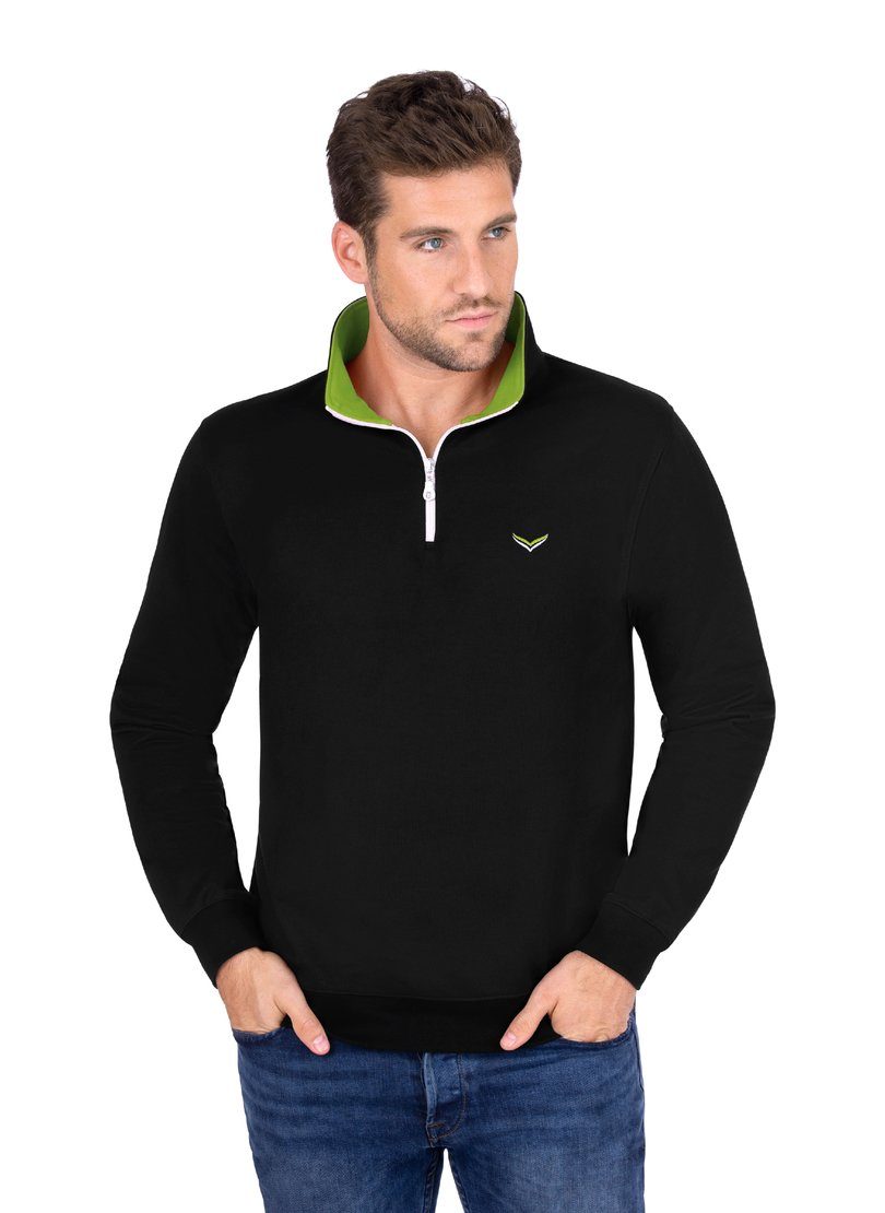 Trigema Sweatshirt (1-tlg) mit Kragen und Reißverschluss online kaufen |  OTTO
