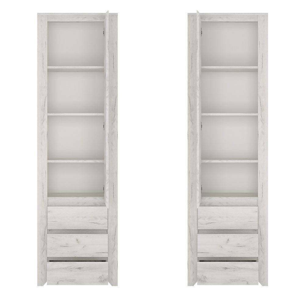 Lomadox Mehrzweckschrank AMANTEA-129 Regalschrank, Craft Eiche günstig online kaufen