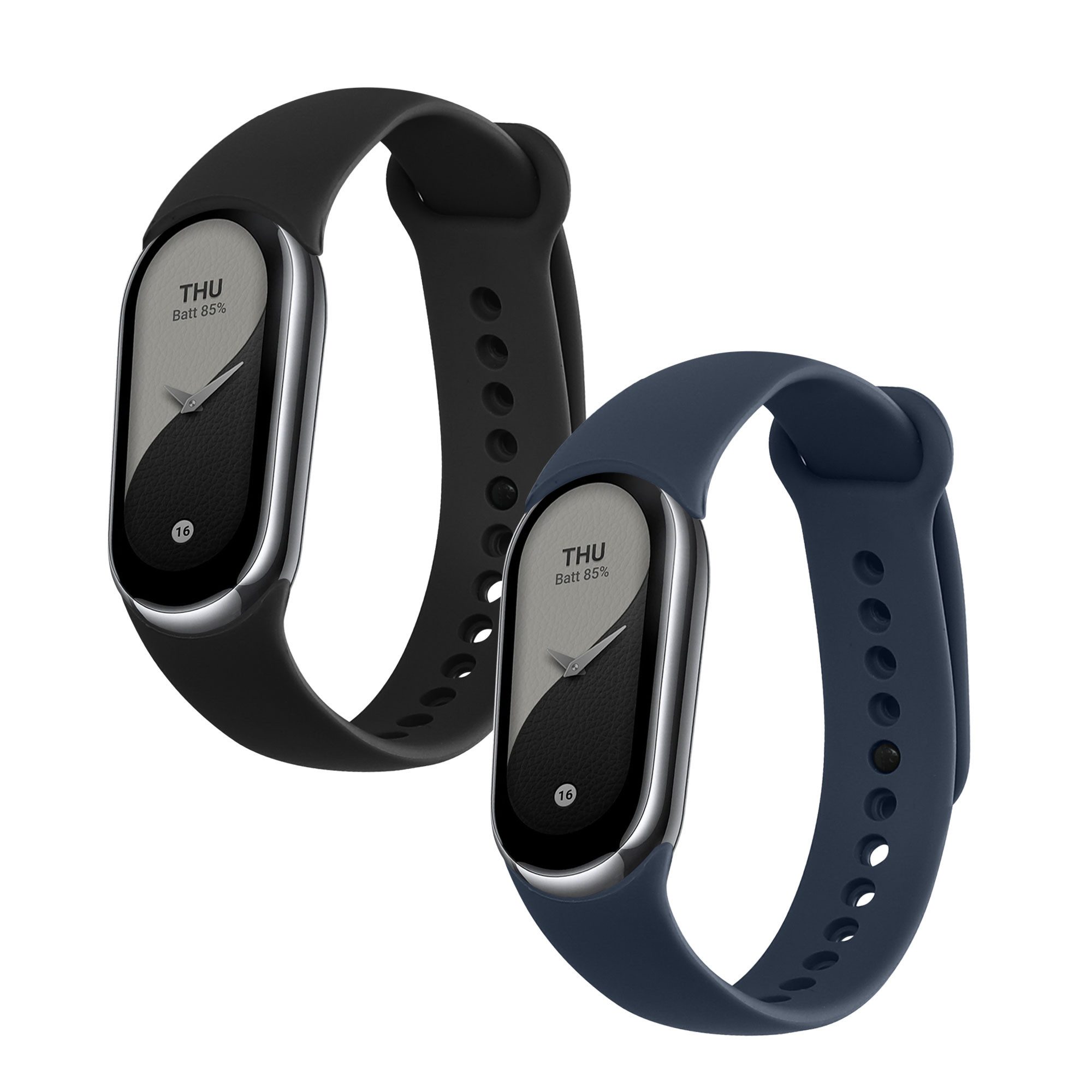 kwmobile Uhrenarmband 2x Sportarmband für Xiaomi Mi Band 10 / Mi Band 9 / 8 günstig online kaufen