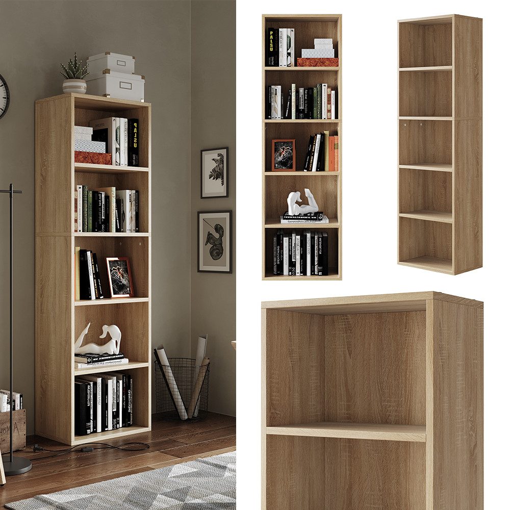 Vicco Bücherregal Bob, Sonoma, 40 x günstig online kaufen