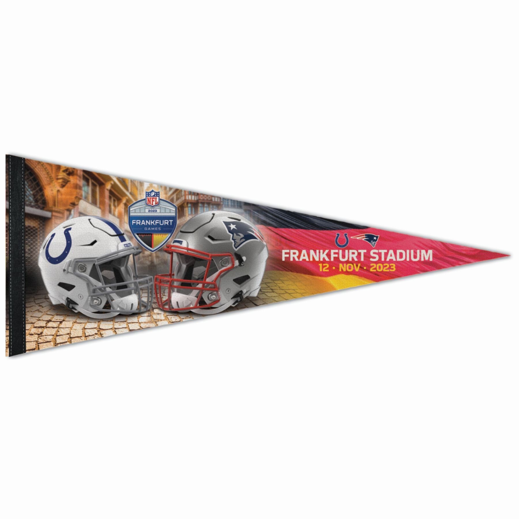 WinCraft Game Colts 75x30cm vs. Filz P Frankfurt Wimpel NFL Wanddekoobjekt