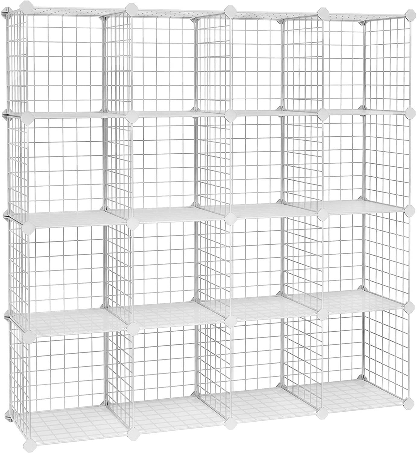 SONGMICS Regalwürfel LPI44H, Steckregal, Schuhregal, Regalsystem mit 16 Wür günstig online kaufen