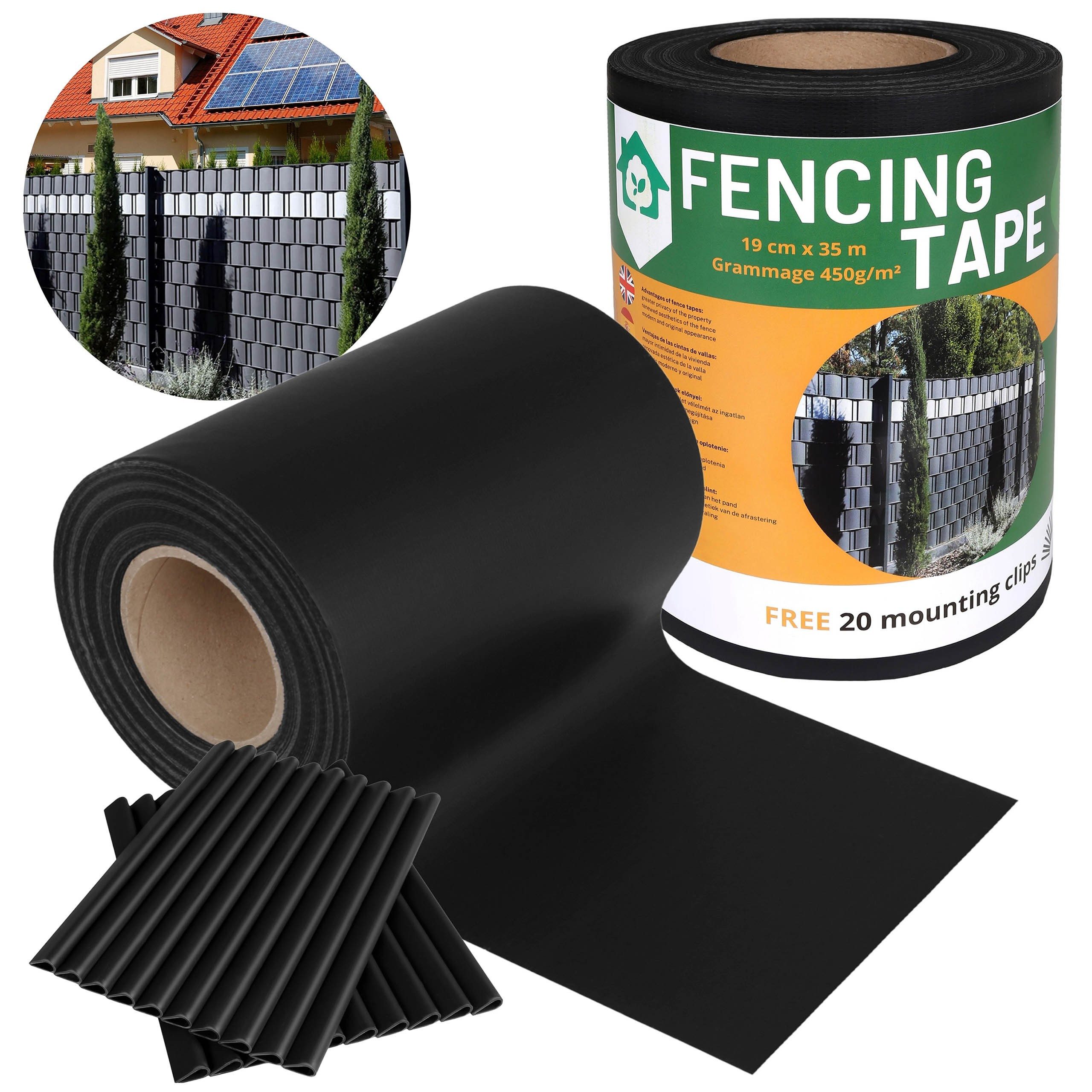 Sarcia.eu Doppelstabmattenzaun Sichtschutzstreifen 19cmx35m,450g/m2+20 Befe günstig online kaufen