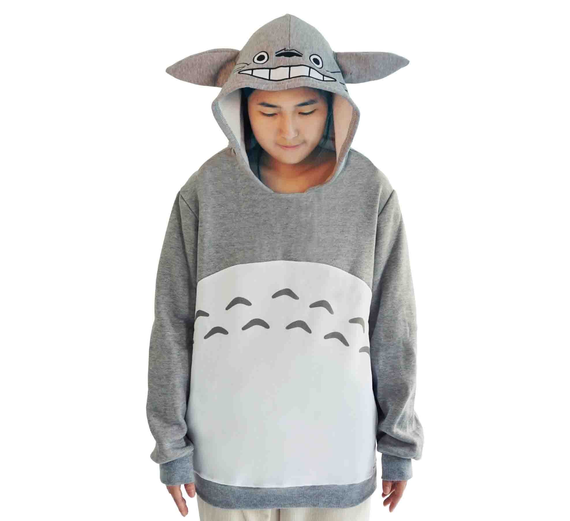 Hoodie (1-tlg) Totoro Fans, Kapuzen mit GalaxyCat Hoodie Pullover für Totoro Ohren Kuscheliger