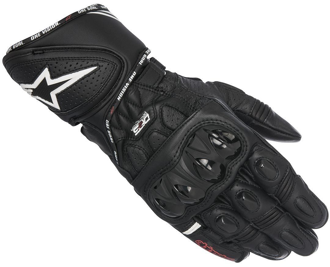 Motorradhandschuhe Plus GP Alpinestars R Black Handschuhe
