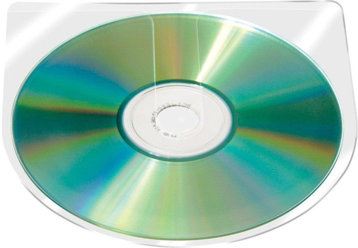 Connect Aufbewahrungsbox CD/DVD-Hüllen PP transparent selbstklebend ohne Lasche VE=10 Stück