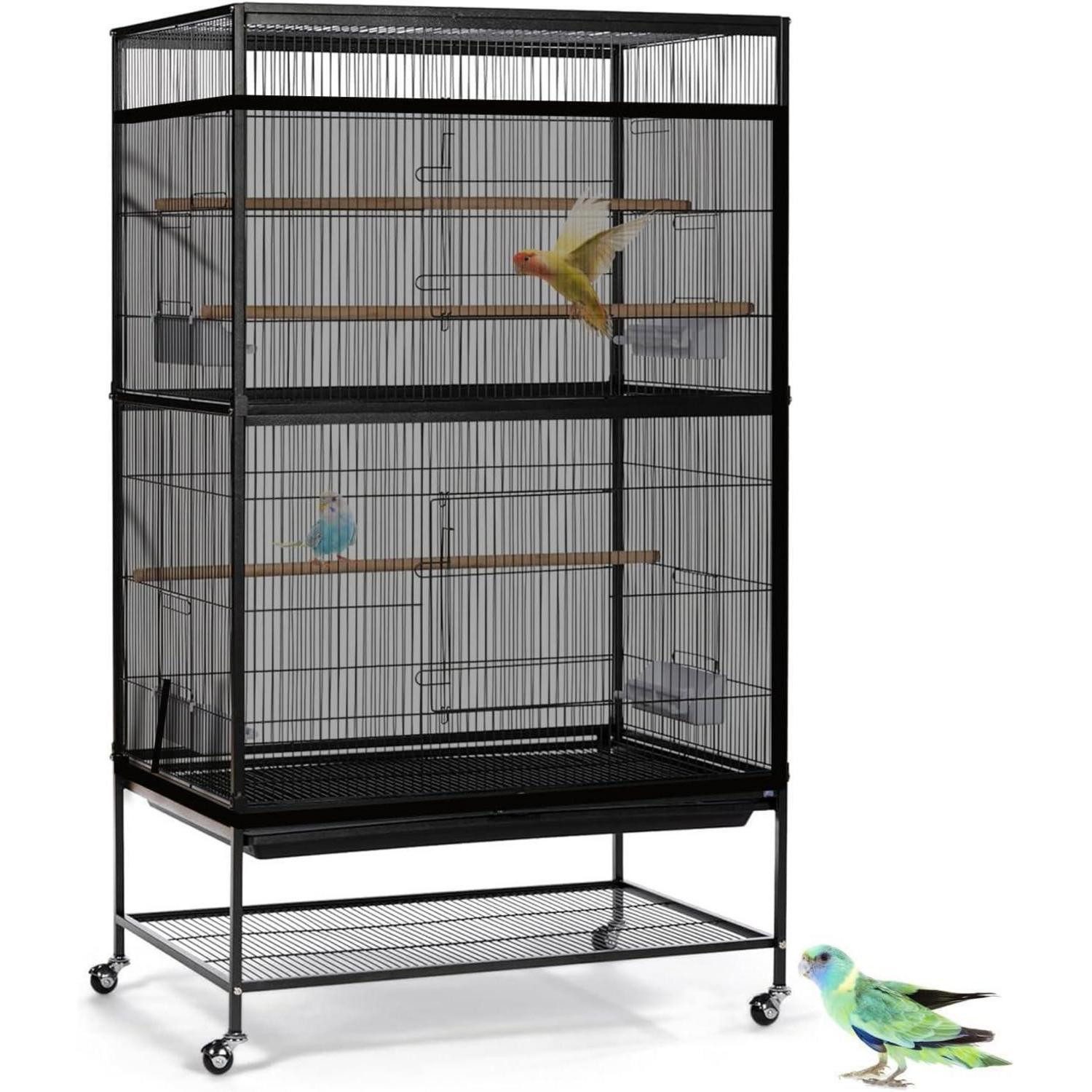 LuxusKollektion Vogelkäfig Vogelkäfigabdeckung Maschennetz Schwarz 118*31.5in 300*80cm