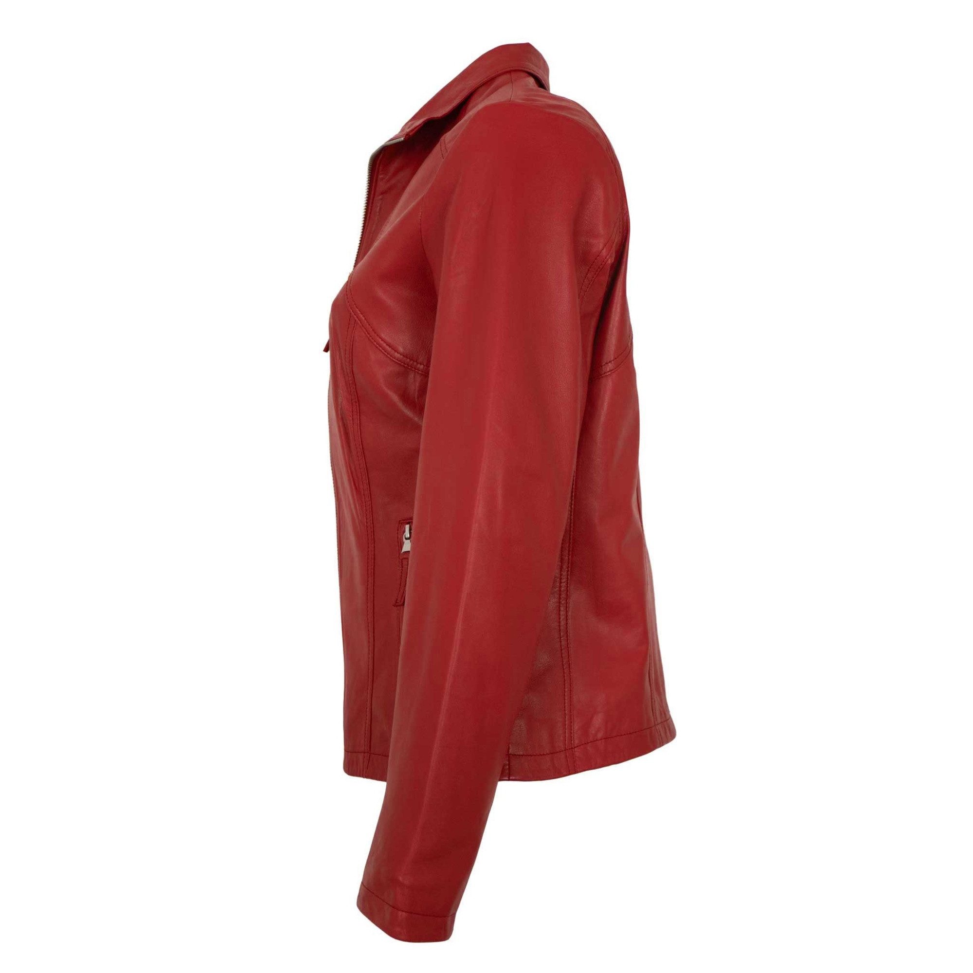 Maddox Lederjacke Diana MADDOX - Damen Lederjacke Lammnappa rot günstig online kaufen