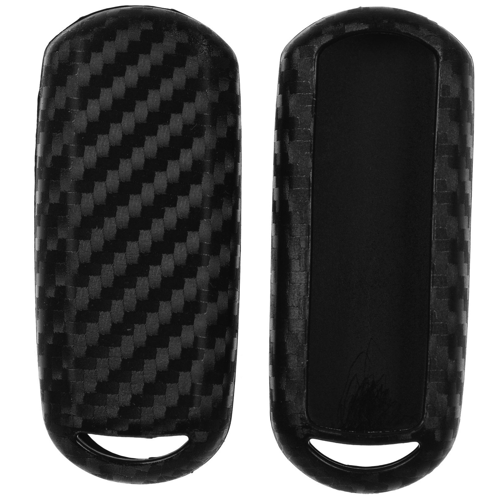 mt-key Schlüsseltasche SMARTKEY CX-3 2 Autoschlüssel 6 Softcase Carbon Silikon im Tasten CX-5 2 Schutzhülle Look, 2 MX-5 Mazda Tasten für KEYLESS 3