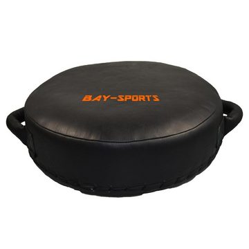 BAY-Sports Pratzen UFO Schlagpolster Rund mit Griffen schwarz/orange