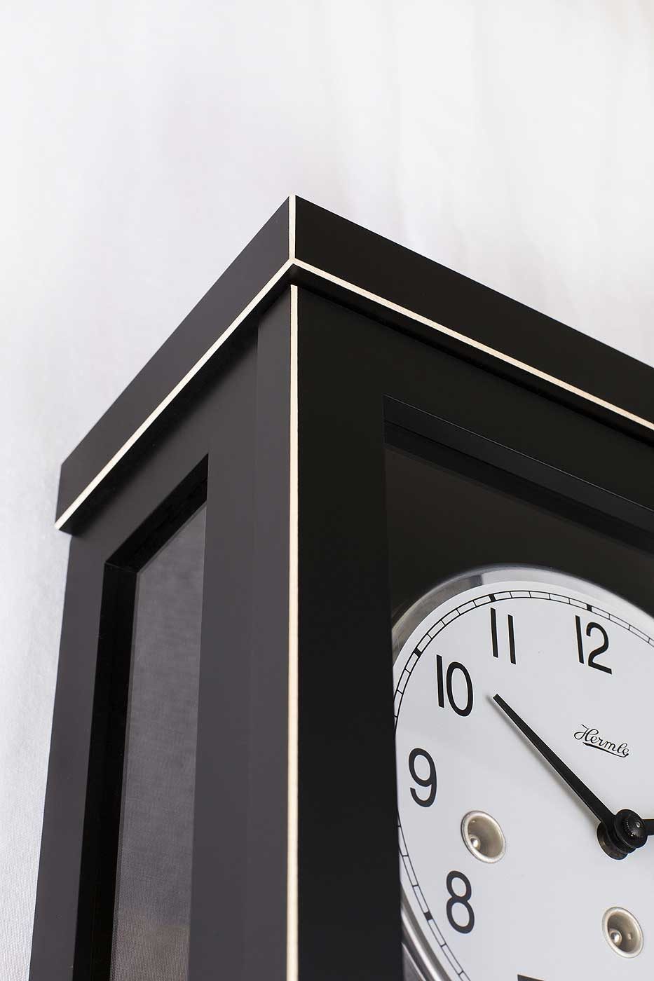 Hermle Wanduhr Pendeluhr Schwarz 4/4 Westminster - Hermle Modell: 70989-740341