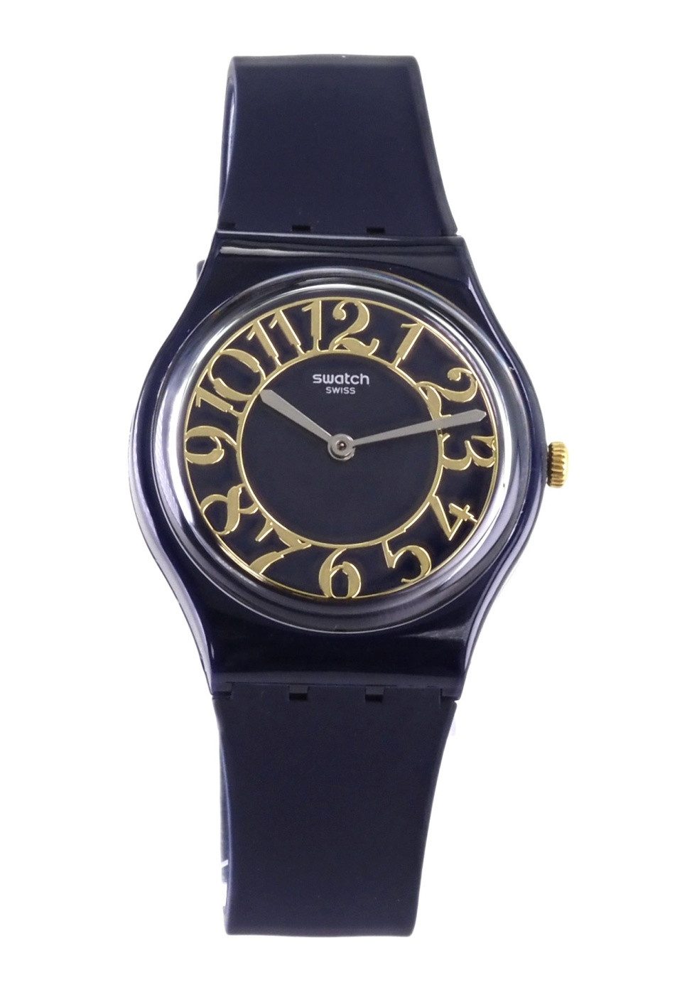 Swatch Quarzuhr Swatch Damen Quarz Uhr GN262 BACK IN TIME X46, (Gold)