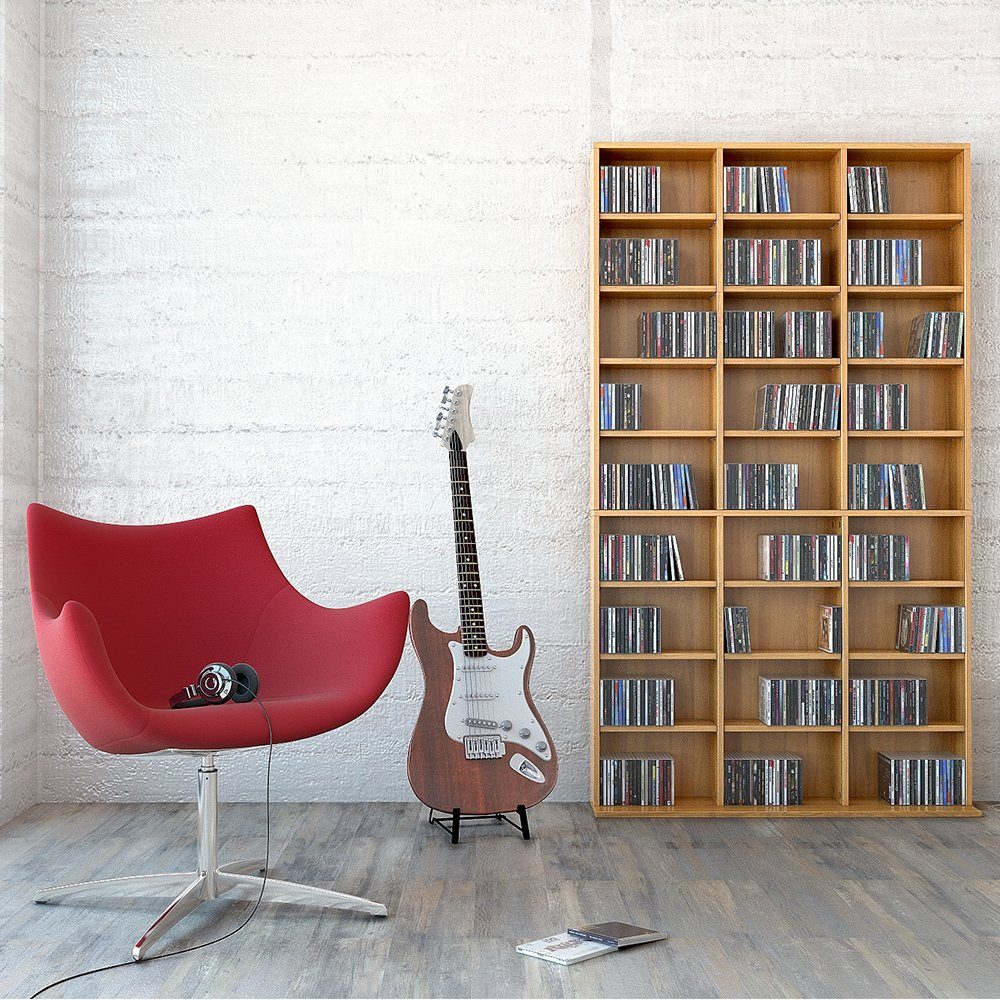 Vicco CD-Regal Jukebox, Buche, 102 x 178 cm, 1-tlg. günstig online kaufen