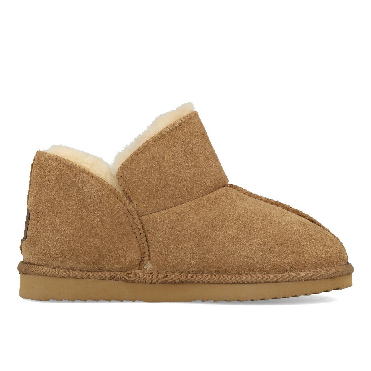 WARMBAT Warmbat Willow Women Suede Damen Hausschuhe Camel Plüsch Hausschuhe