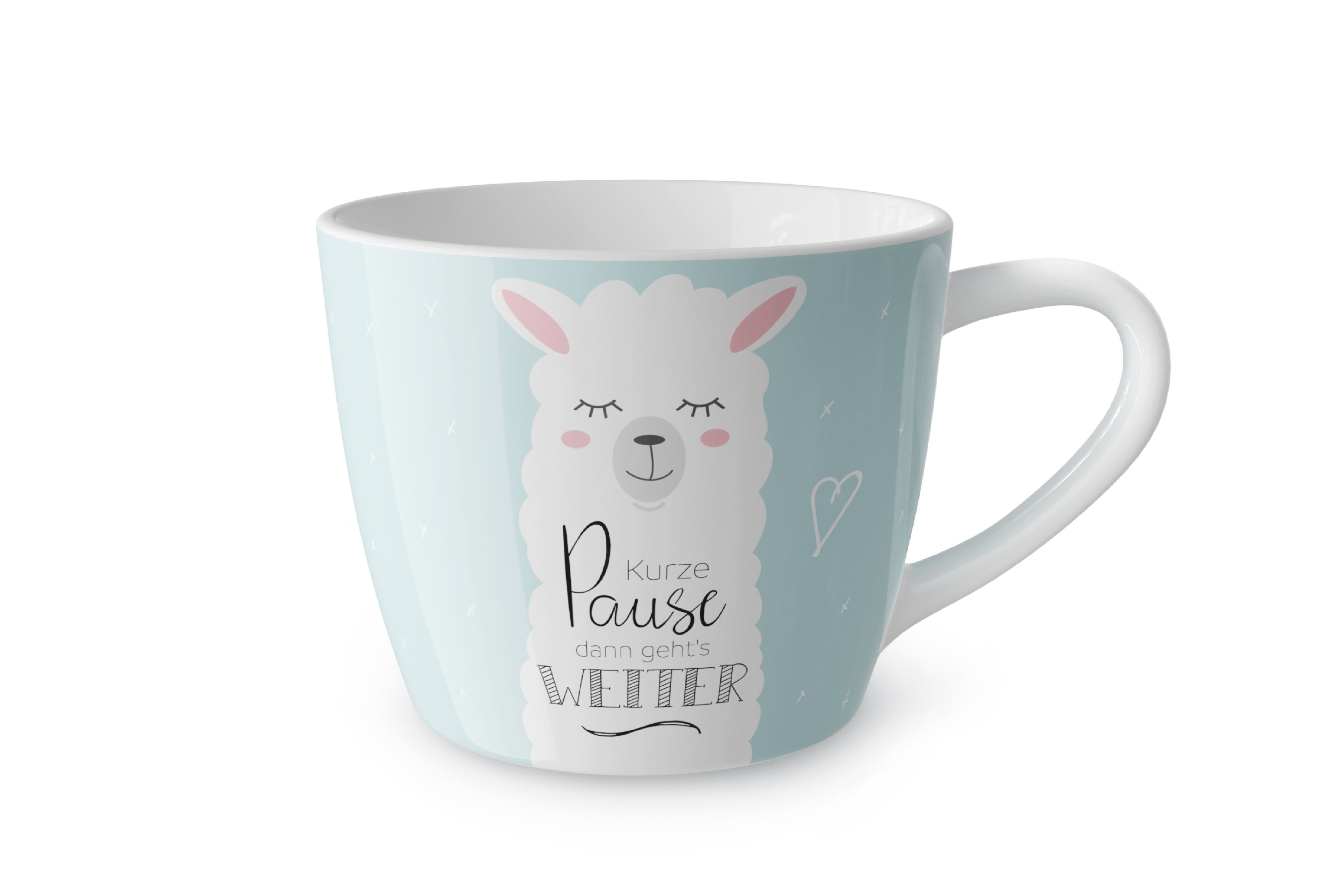 La Vida Tasse Kaffeetasse Teetasse Tasse Maxi Becher für dich la vida "Kurze, Material: Porzellan