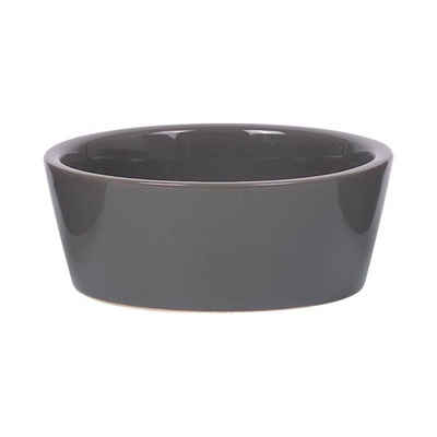Nobby Futterbehälter Keramik Napf Hermos dunkelgrau für Katzen