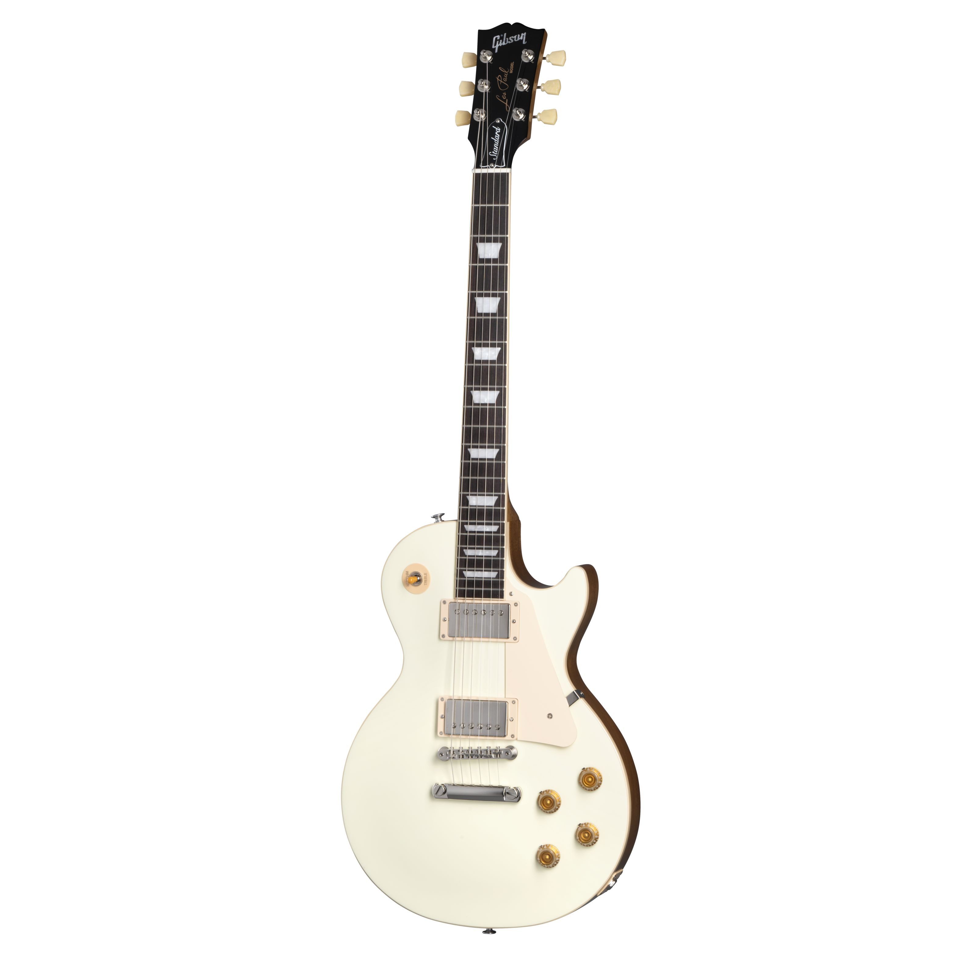 Gibson E-Gitarre, E-Gitarren, Single Cut Modelle, Les Paul Standard '50s Plain Classic White Top - Single Cut