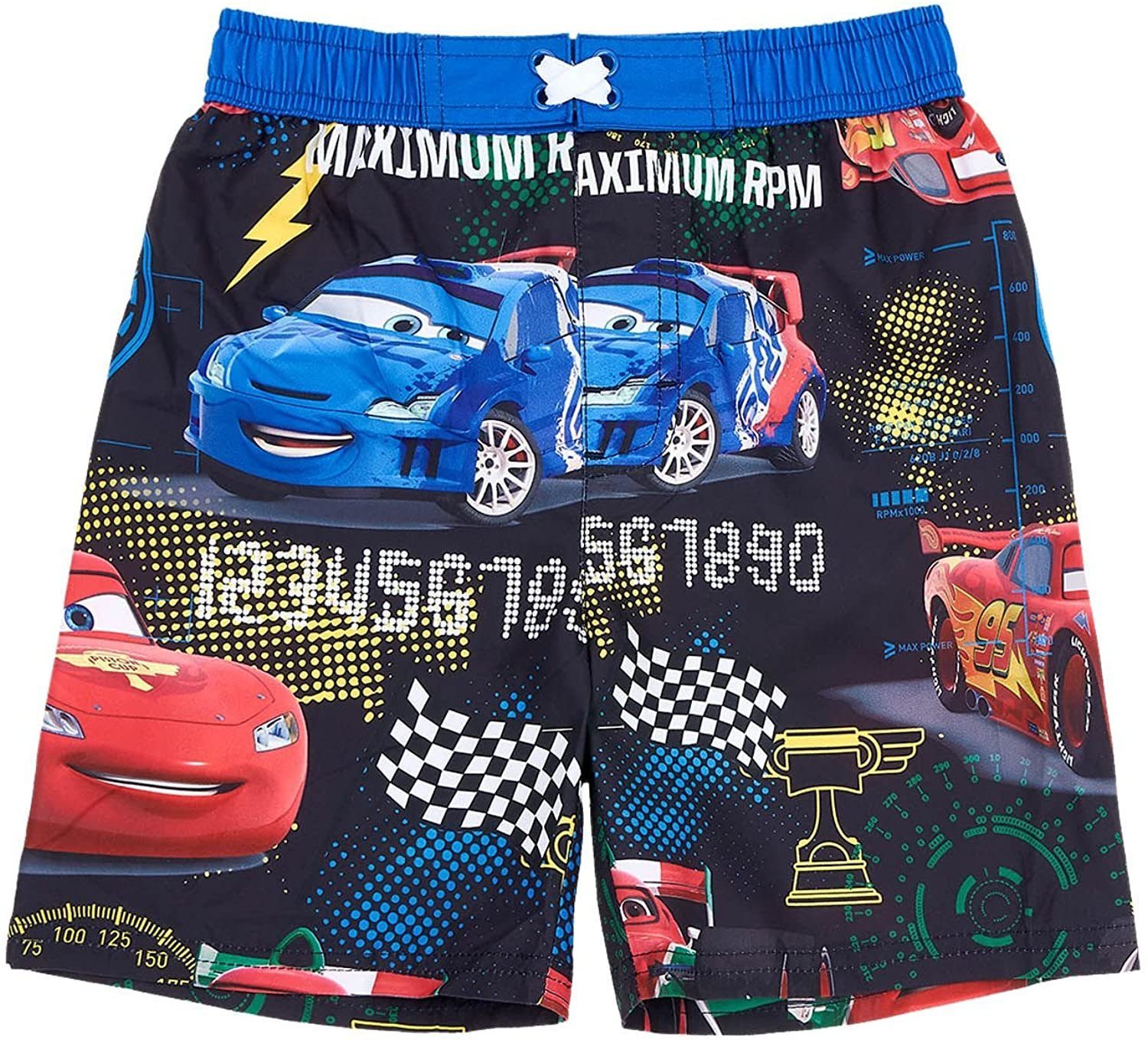 Cars Badeshorts Kinder Badeshorts Cars Lightning MCQueen schwarz - blau Gr. 98 104 110 116 128 entspricht Jungen + Mädchen 3 4 5 6 8 Jahre