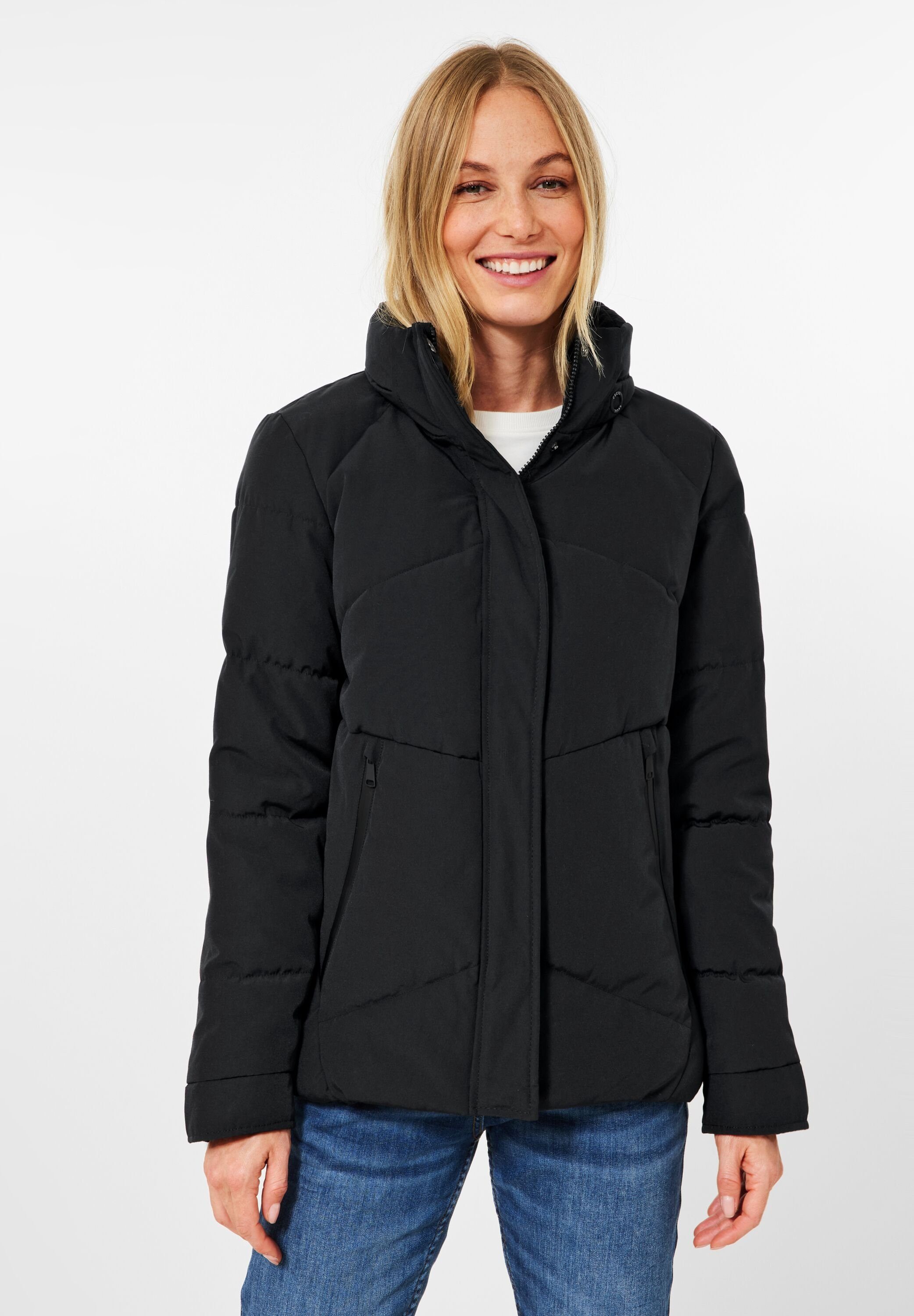 CECIL Steppjacke mit Wording-Print