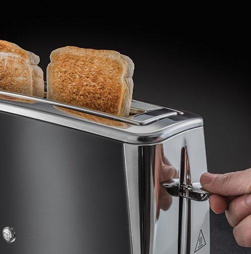 RUSSELL HOBBS Toaster Luna Moonlight 23251-56, 1 langer Schlitz, für 2  Scheiben, 1420 W, Lift&Look Funktion ermöglicht das Anschauen des Toastes  während des Röstens