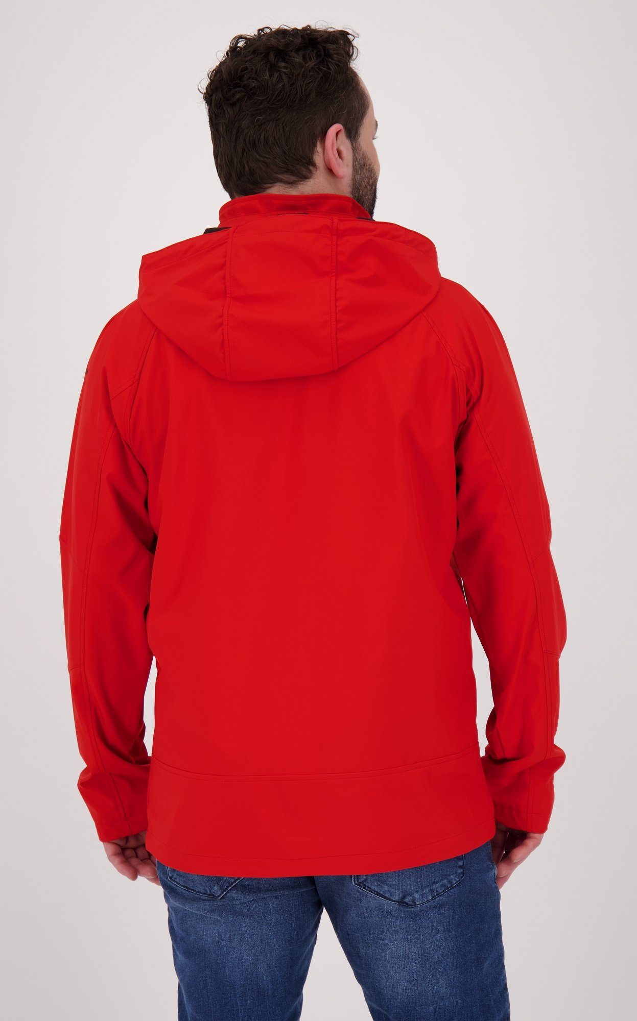 DEPROC Active Softshelljacke HARRY Großen abnehmbarer red MEN Kapuze mit mars auch in Funktionsjacke, II Größen, Herrenjacke CS Outdoorjacke