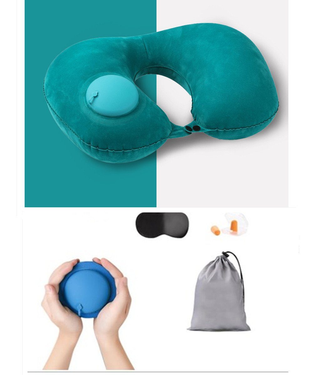 XDeer Nackenstützkissen Nackenkissen Reisekissen,Aufblasbares Nackenkissen, günstig online kaufen