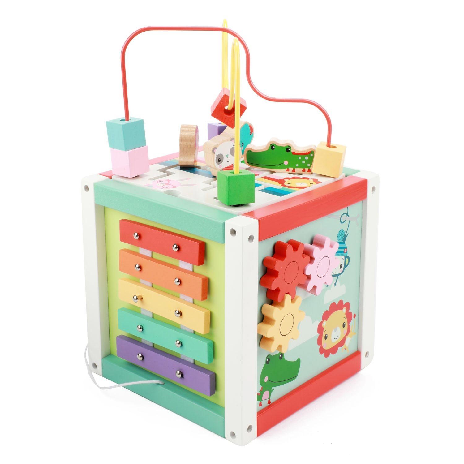 Fisher-Price® Spielfigur Holz-Aktivitätswürfel 5in1