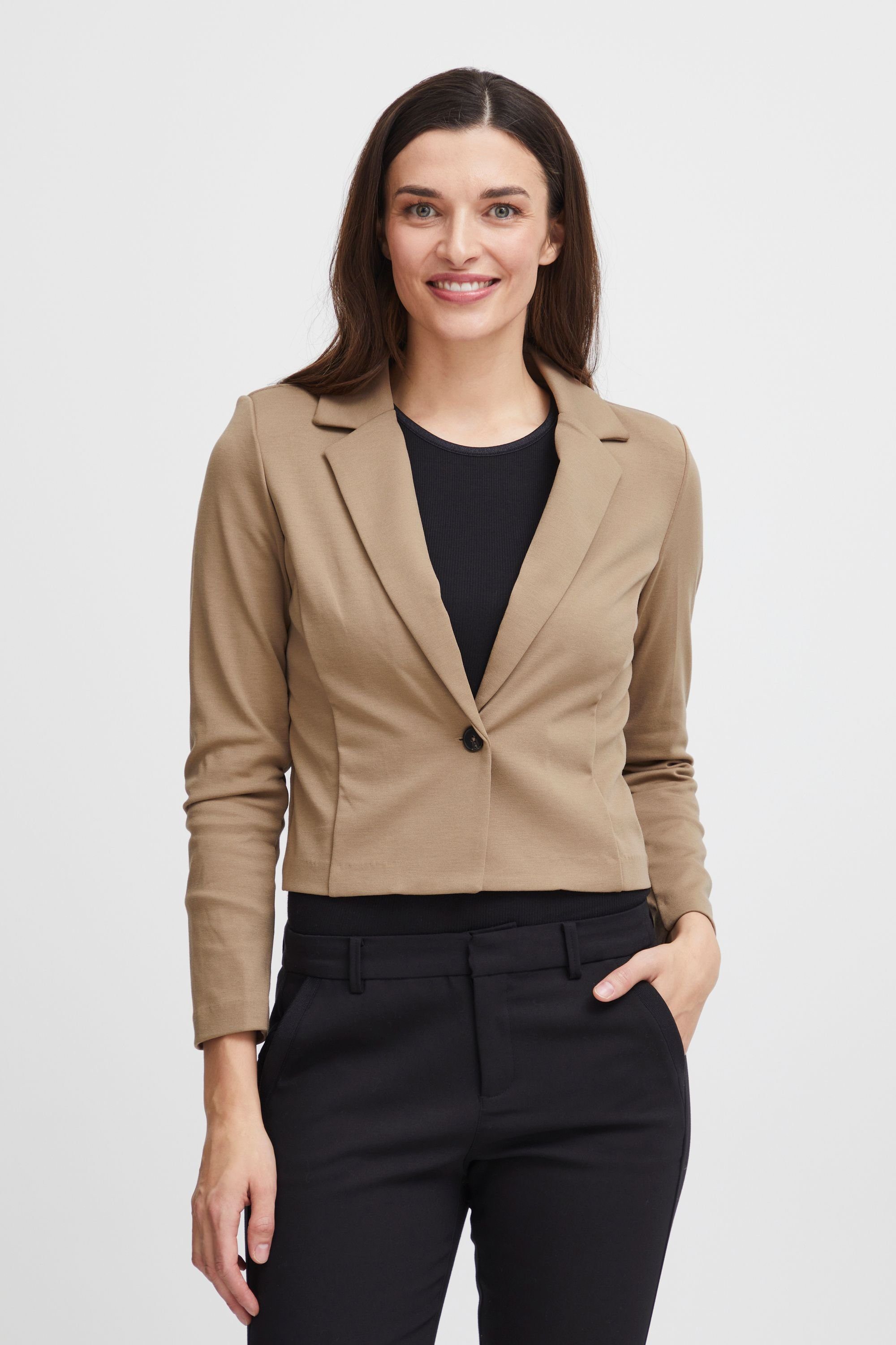 Fransa BLA FRBLAZER Cocoa Crème fransa Jackenblazer 1