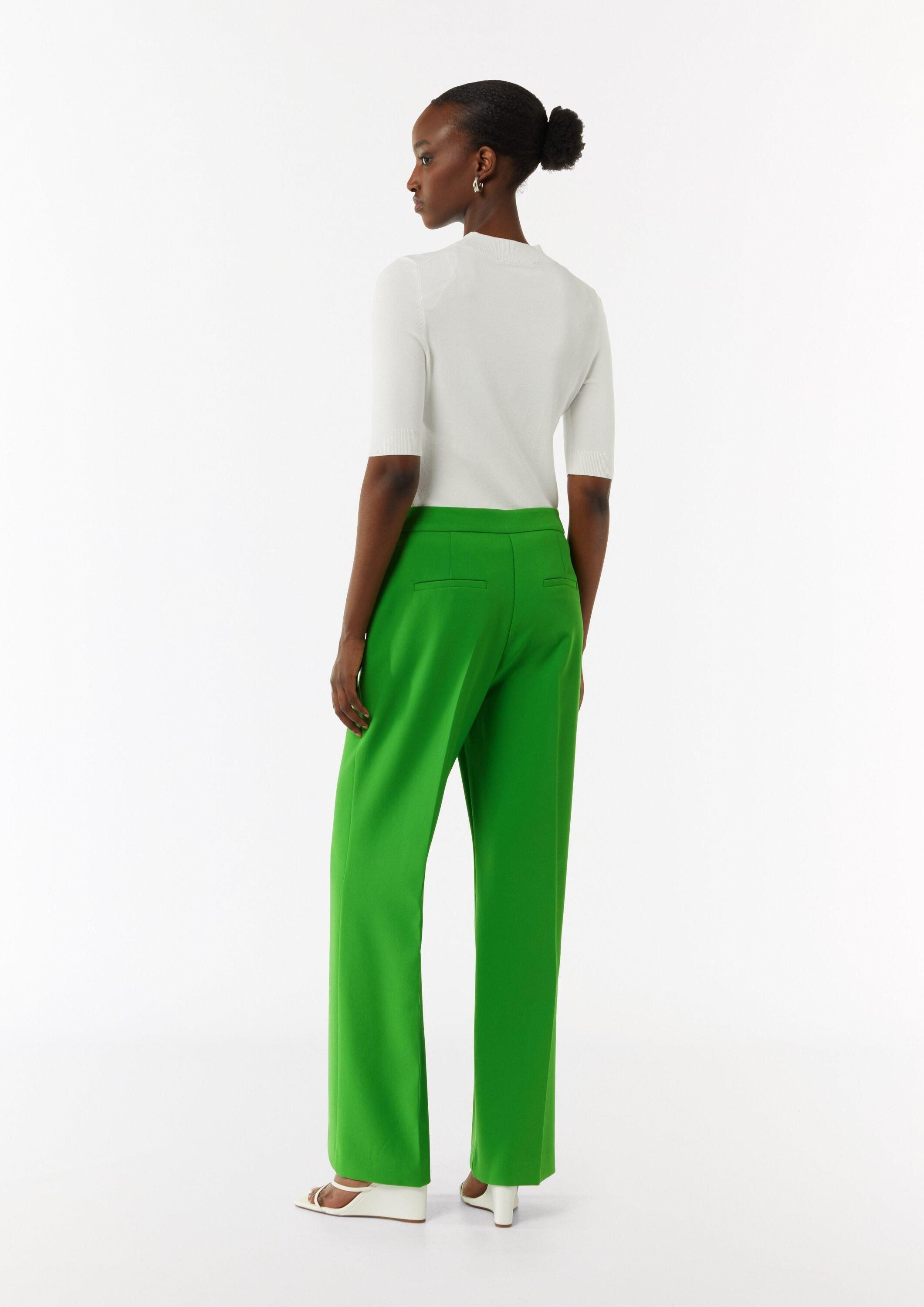 comma Chinos Hose Marlenehose mit mittelhohem Bund