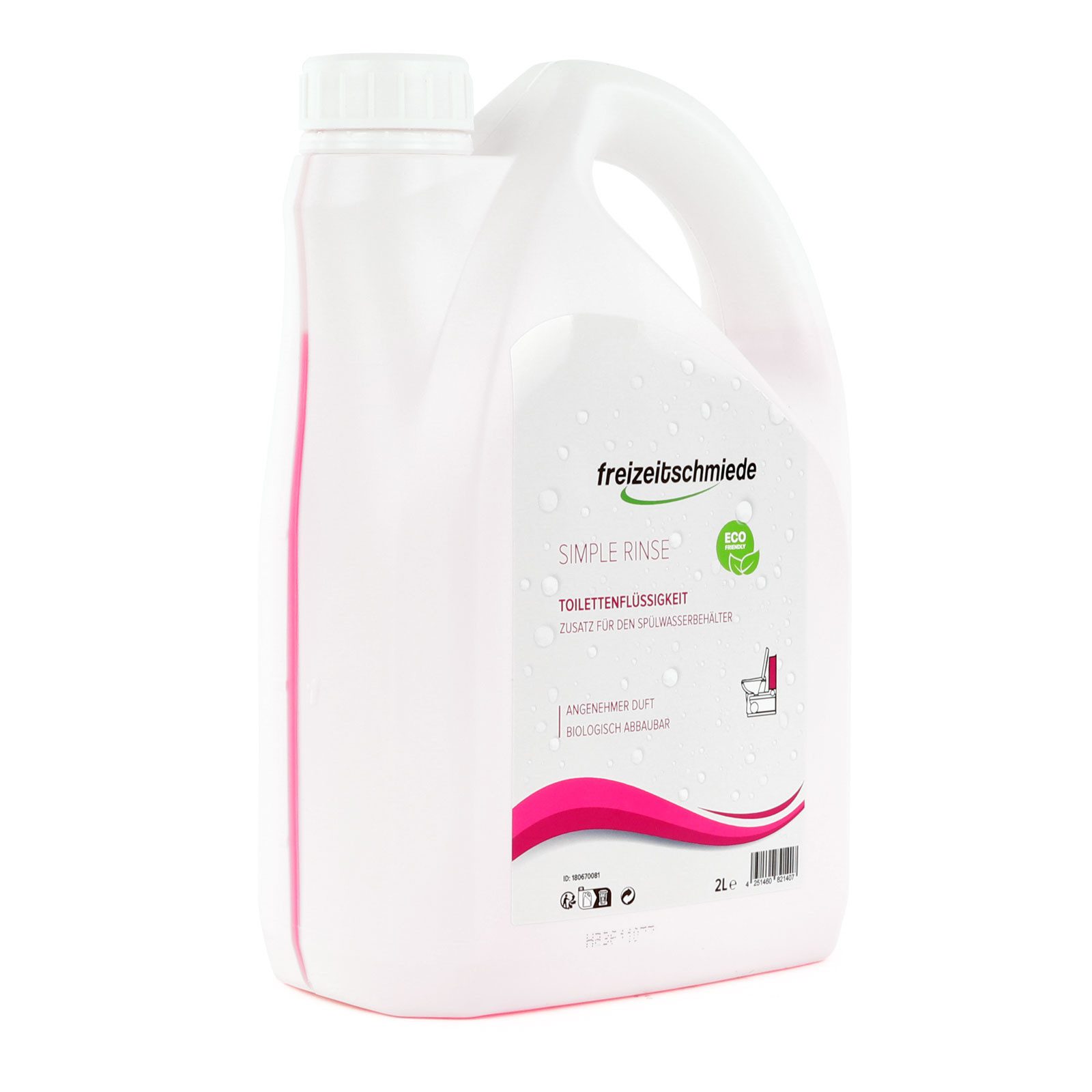 freizeitschmiede 2x Freizeitschmiede Simple Rinse Toiletten Zusatz für Spülbehälter 2L Campingtoilettenreiniger (Fördert die Spülung, Reinigt effektiv, Frischer Duft)
