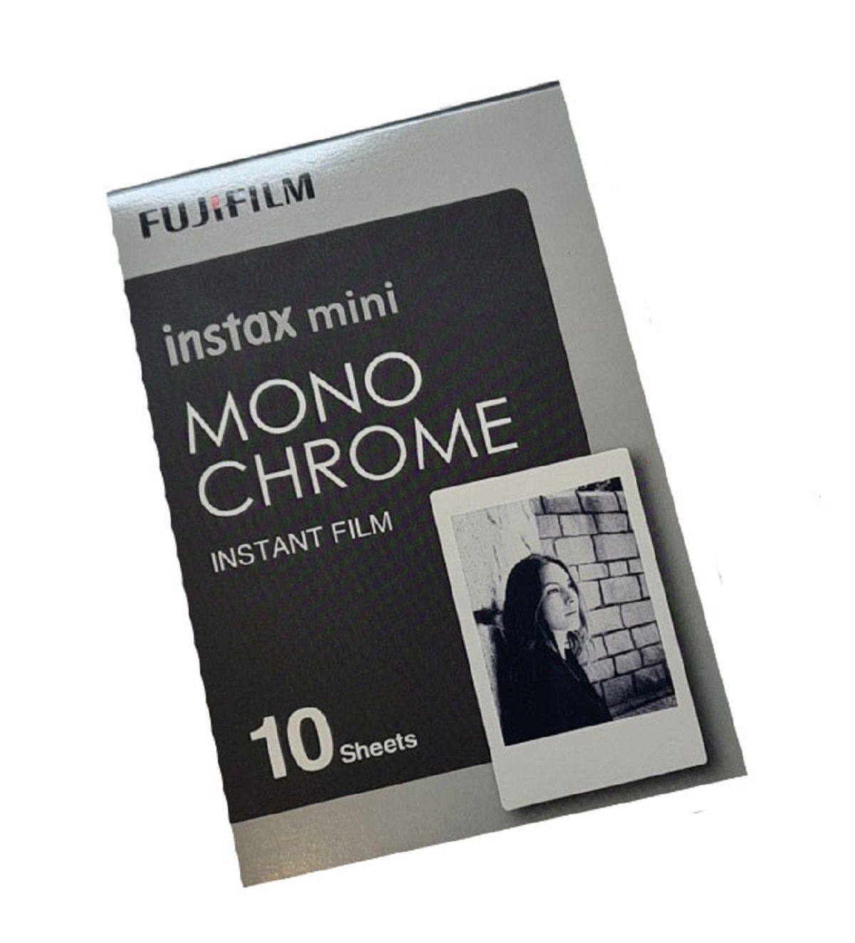 FUJIFILM Sofortbildfilm 1x Fuji Instax Mini Monochrome Sofortbildfilm