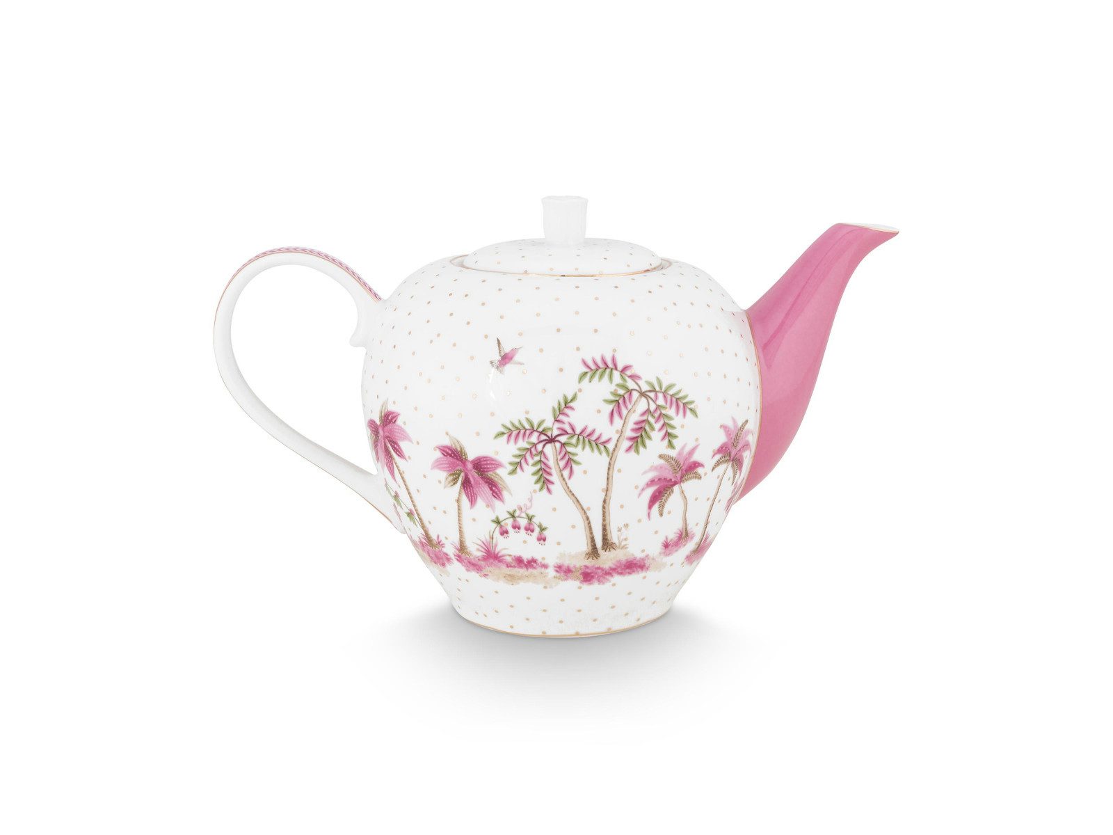 PiP Studio Teekanne Jolie Dots Gold Pink Teekanne 1,6l