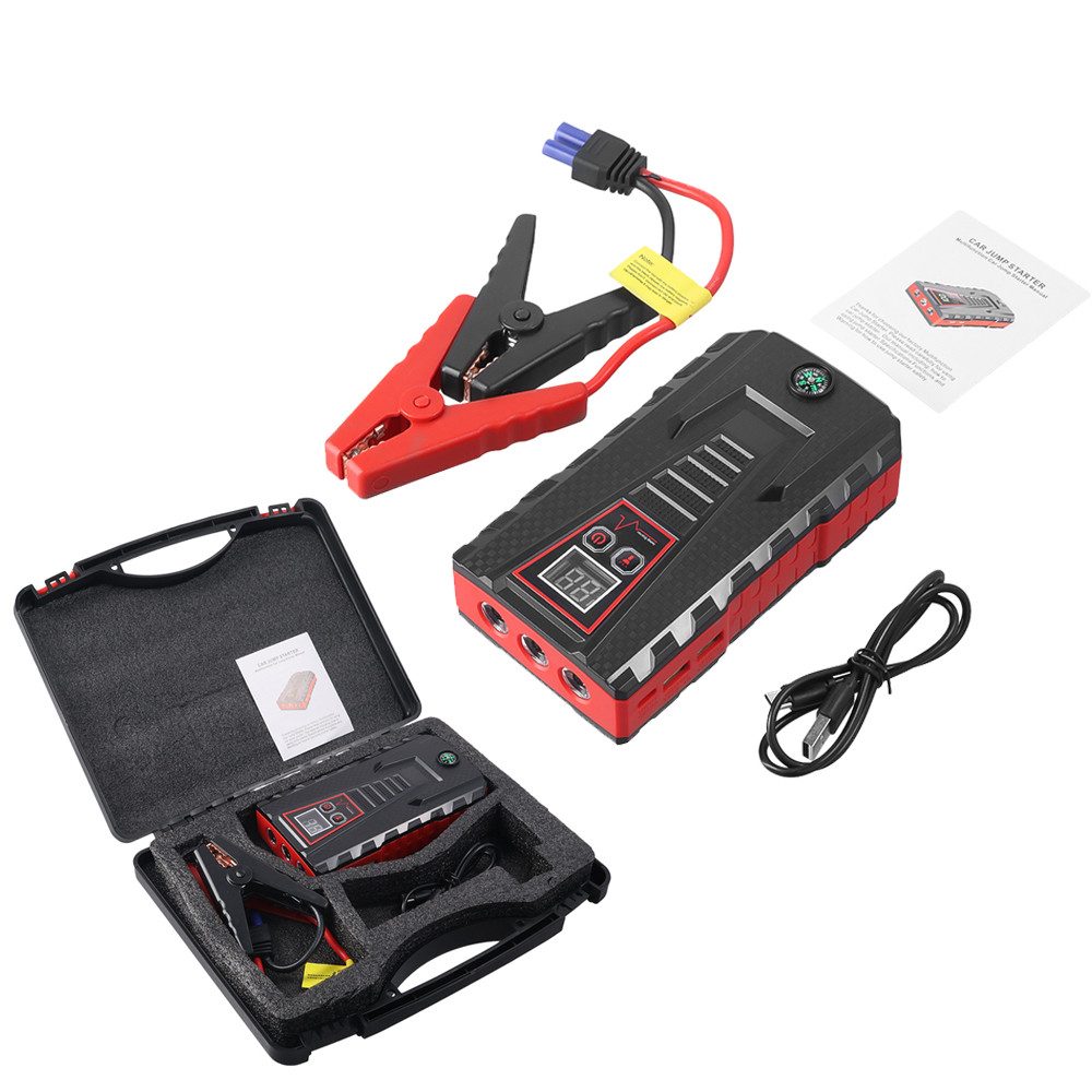 Batterie-Starthilfe, tragbare Autostarter-Stromversorgung Autobatterie-Ladegerät