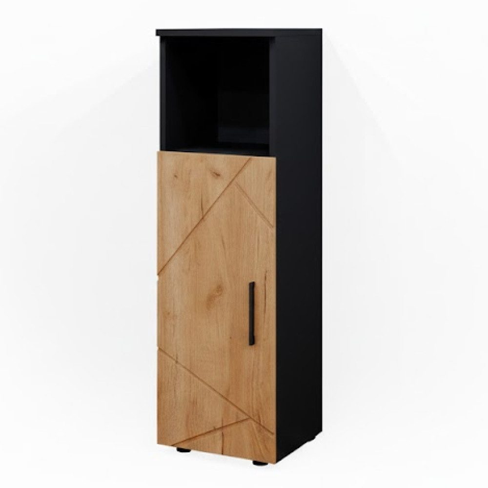 Vicco Midischrank Irma, Anthrazit/Eiche, 30 x 95 cm (1-St)