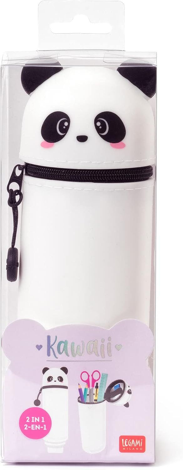 Legami Spiel LEGAMI Kawaii 2-in-1 Federmäppchen Panda – Silikon