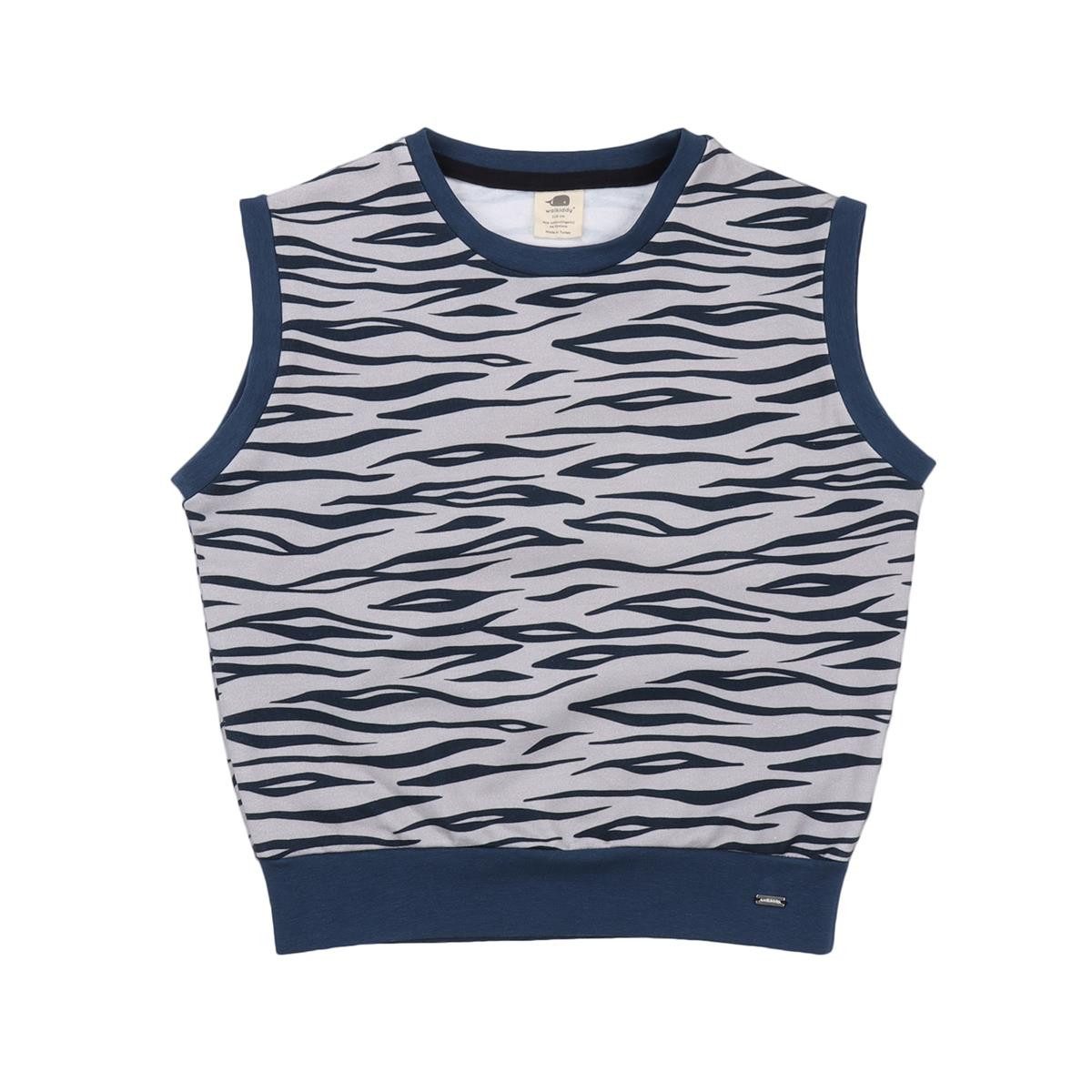 Walkiddy Sweater Bio-Baumwoll Pullover für Kinder mit Tiger-Muster