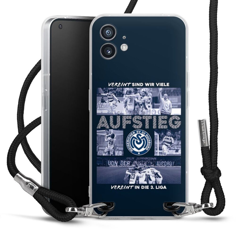 DeinDesign Handyhülle MSV Duisburg Aufstieg Offizielles Lizenzprodukt, Nothing Phone 1 Handykette Hülle mit Band Case zum Umhängen