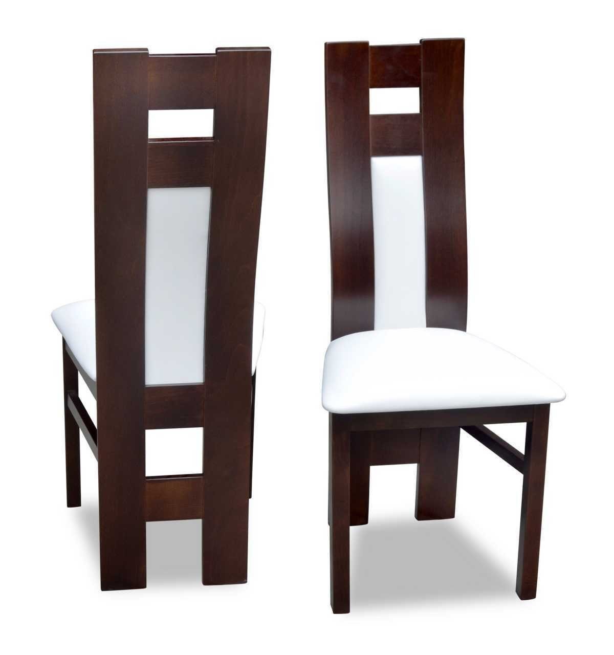 JVmoebel Stuhl Möbel Stühle Esszimmerstuhl Stuhl Design Polster Luxus Einrichtung Neu (1 St) Braun/Weib