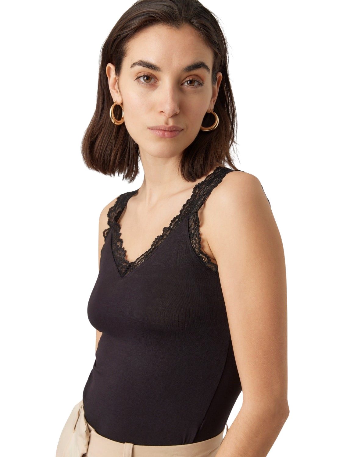 Vero Moda Spitzentop (Set, 2er-Pack) Basic Tank Top Unifarben im Doppelpack günstig online kaufen
