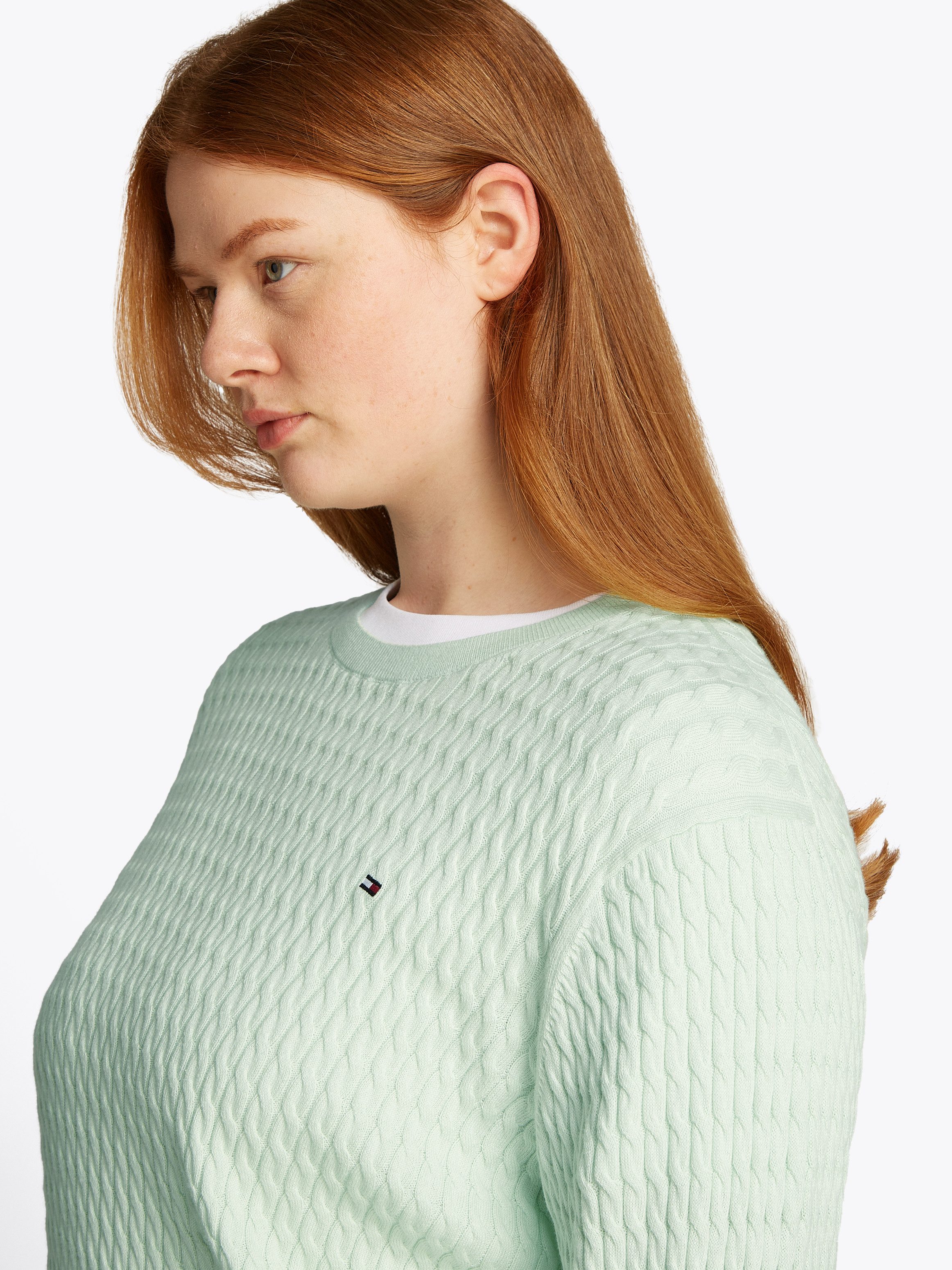 Tommy Hilfiger Curve Rundhalspullover CRV CO günstig online kaufen
