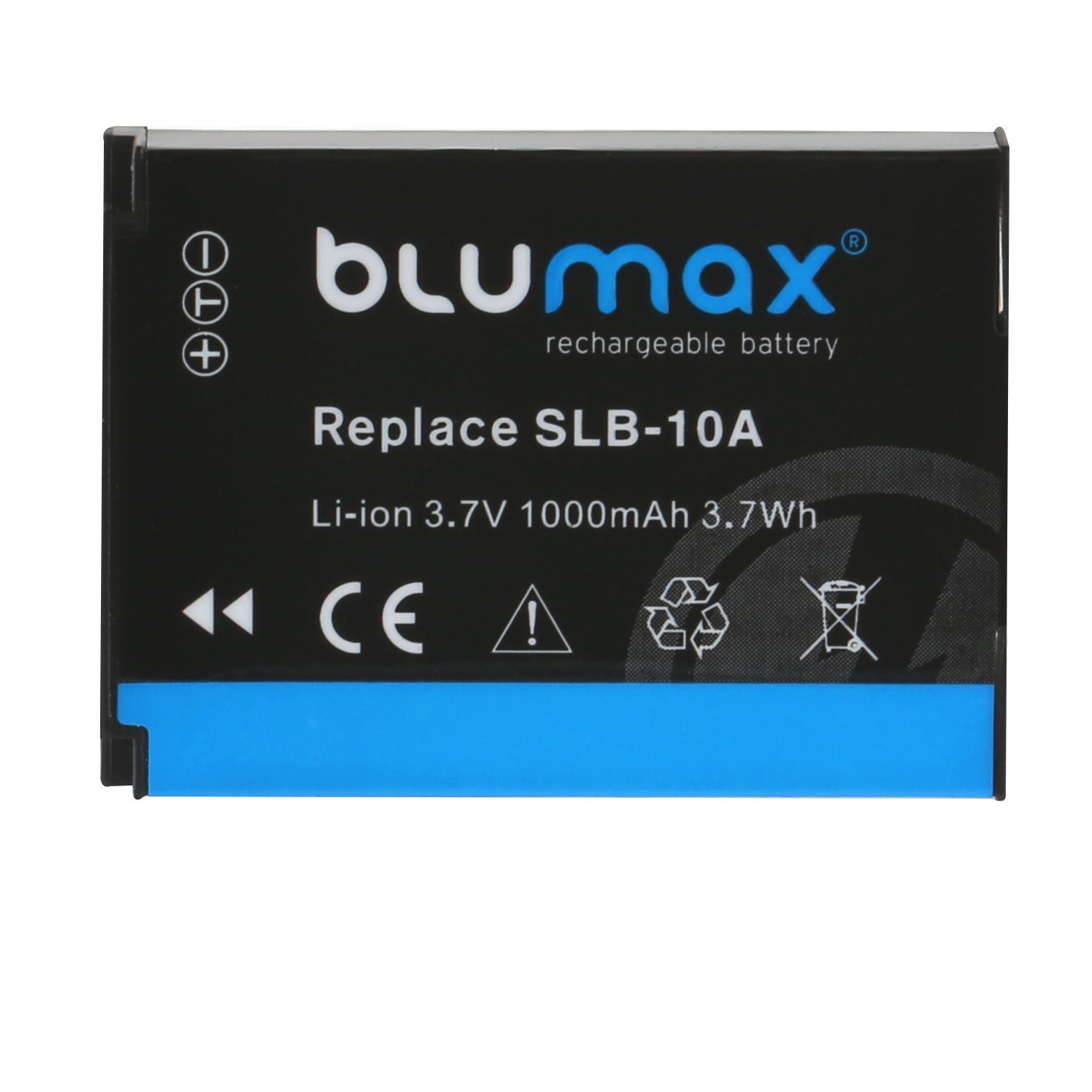 Blumax Akku passend für Samsung SLB-10A 1000 mAh (3,7V) Kamera-Akku