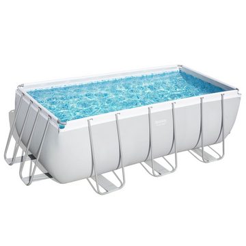 BESTWAY Pool Power Steel Frame Pool Sandfilter Sicherheitsleiter 412x201x122cm (56457)