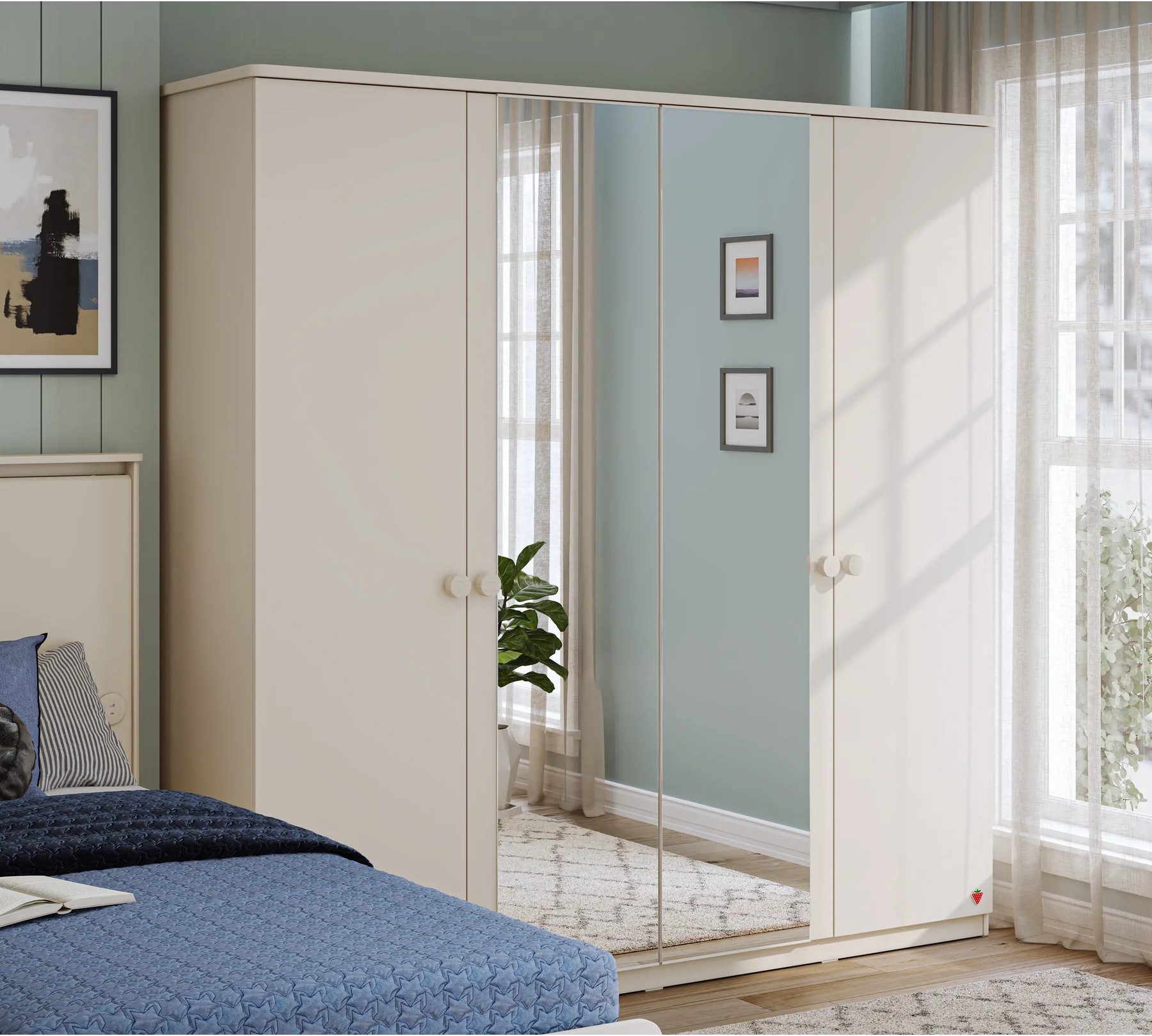 Möbel-Zeit Kleiderschrank VARIA, 4-trg.