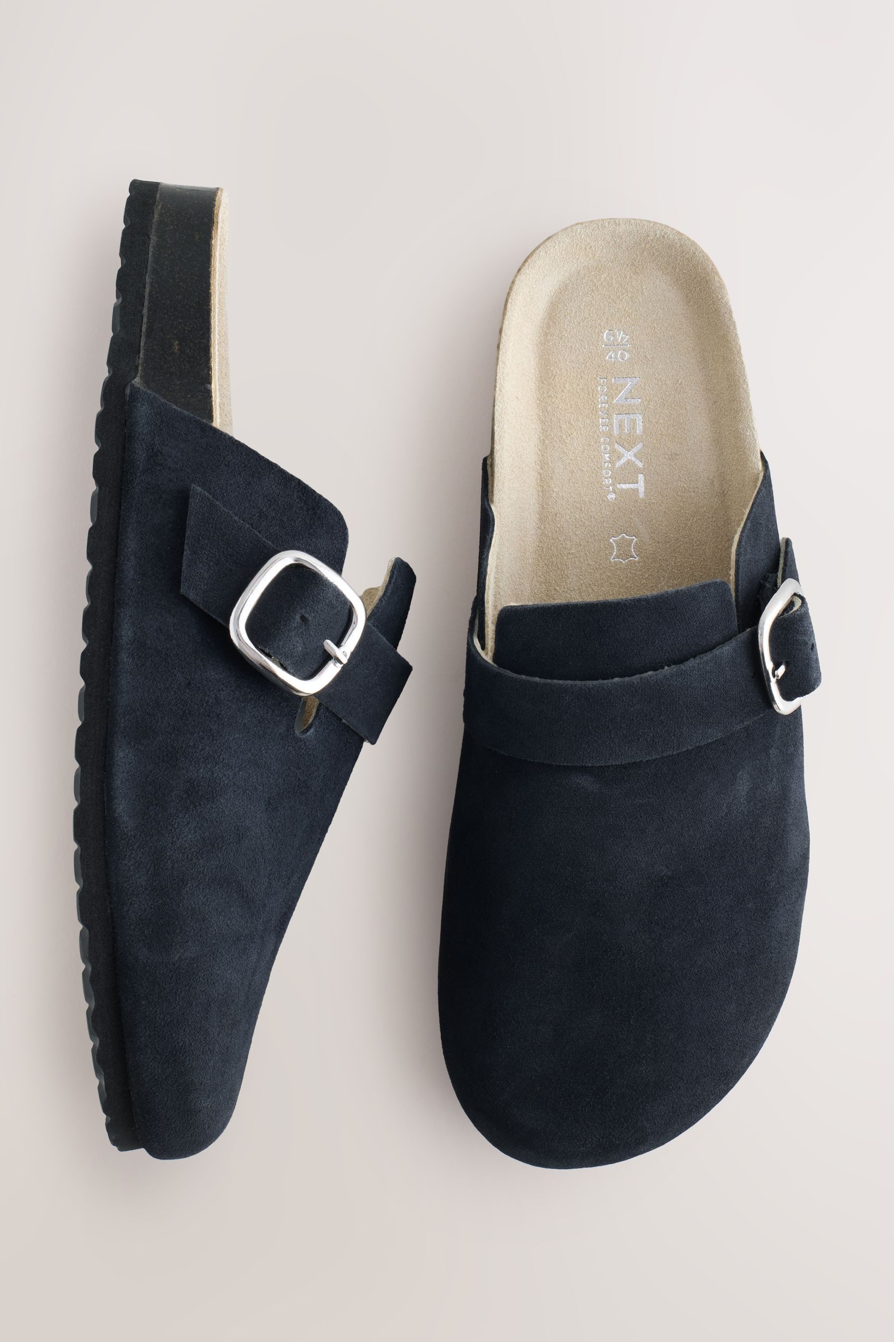 Next Forever Comfort® Leder-Clogs mit Fußbett günstig online kaufen