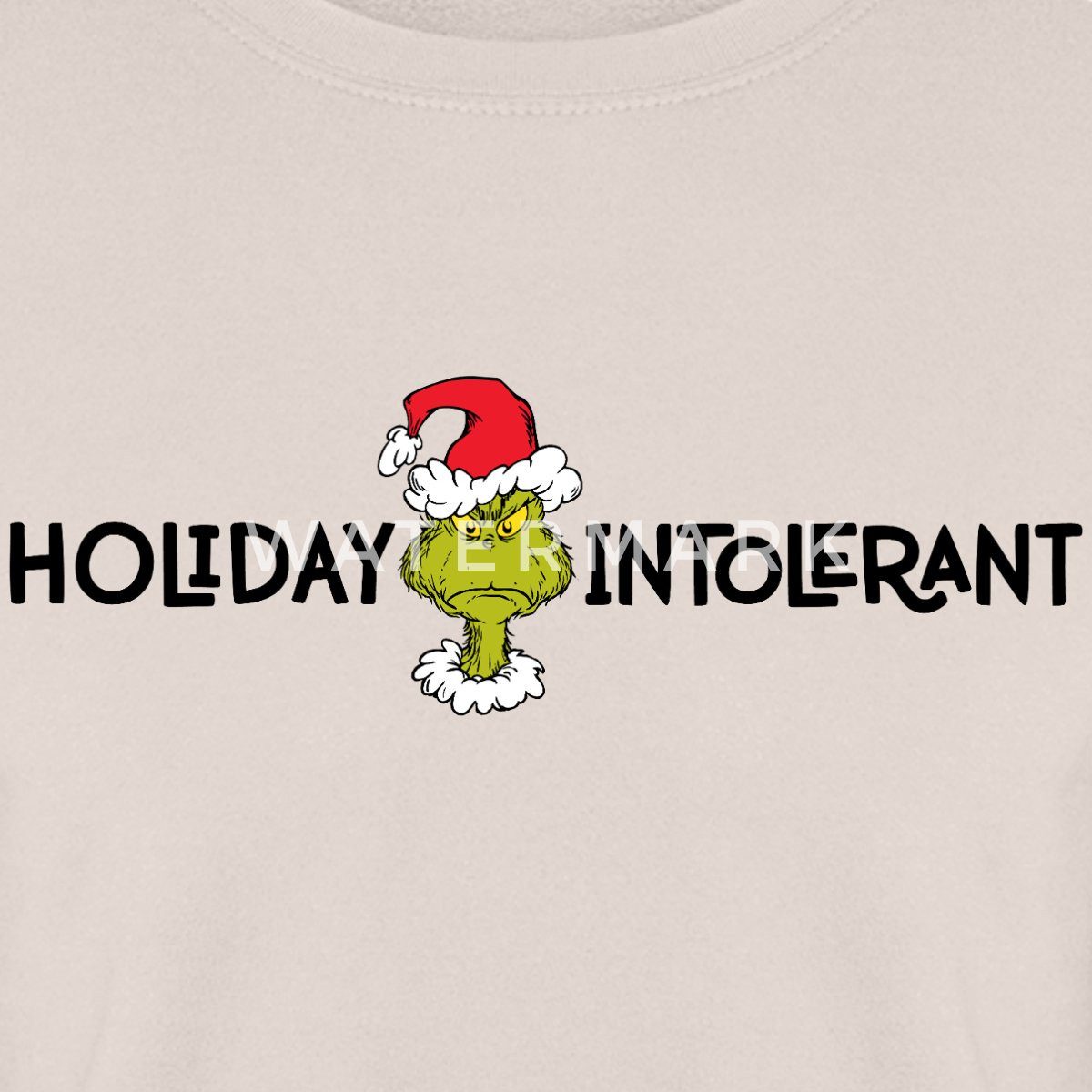Spreadshirt Sweatshirt Der Grinch Statement Holiday Intolerant Unisex Pullover (1-tlg)