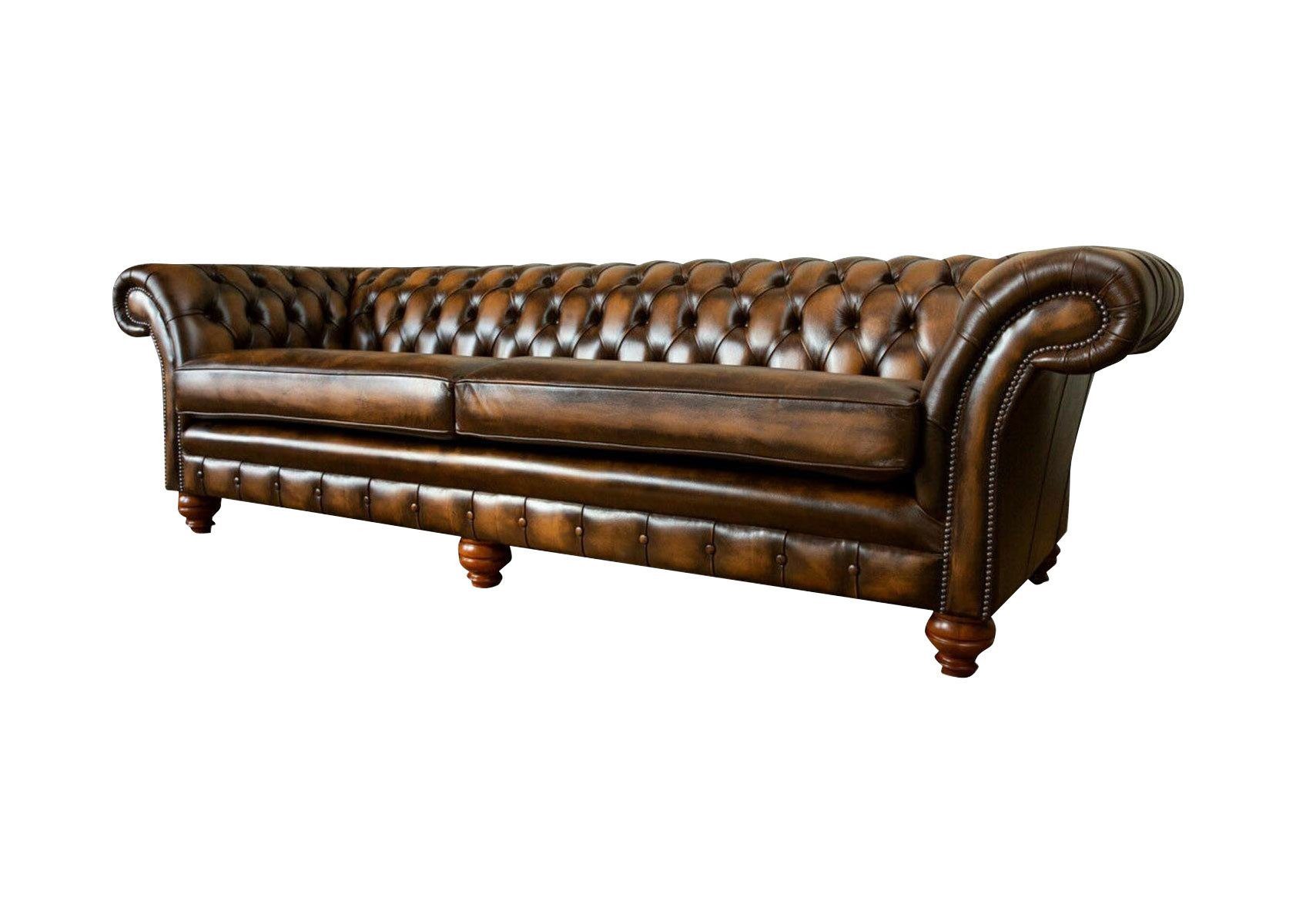 Xlmoebel Chesterfield-Sofa XXL 4-Sitzer Chesterfield Sofa Couch Polster Sitzgarnitur, Hergestellt in Europa