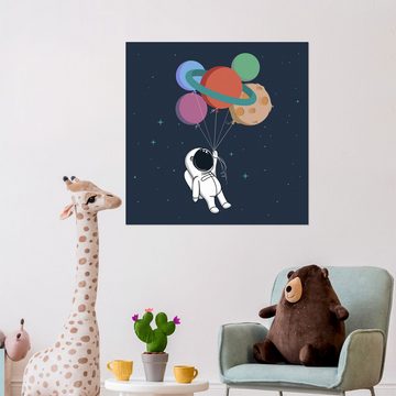 Posterlounge Wandfolie Kidz Collection, Weltraumreise, Babyzimmer Kindermotive