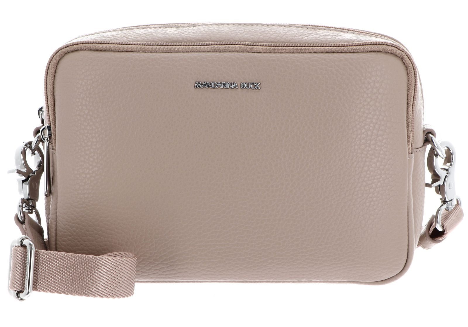 Mandarina Duck Umhängetasche Crossbody Camera Bag, aus echtem Kalbsleder