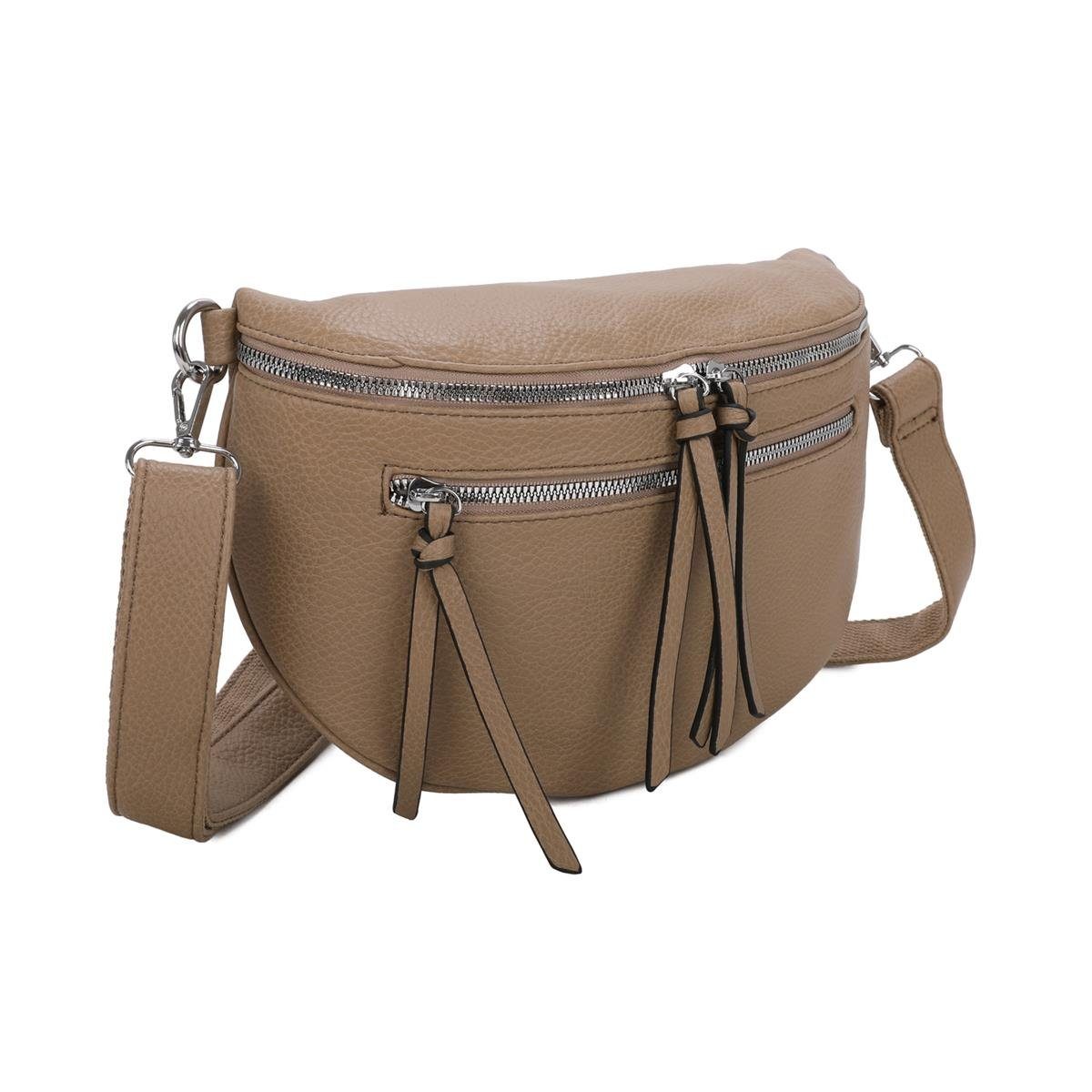 ITALYSHOP24 Bauchtasche Damen Gürteltasche Hüfttasche Bodybag günstig online kaufen